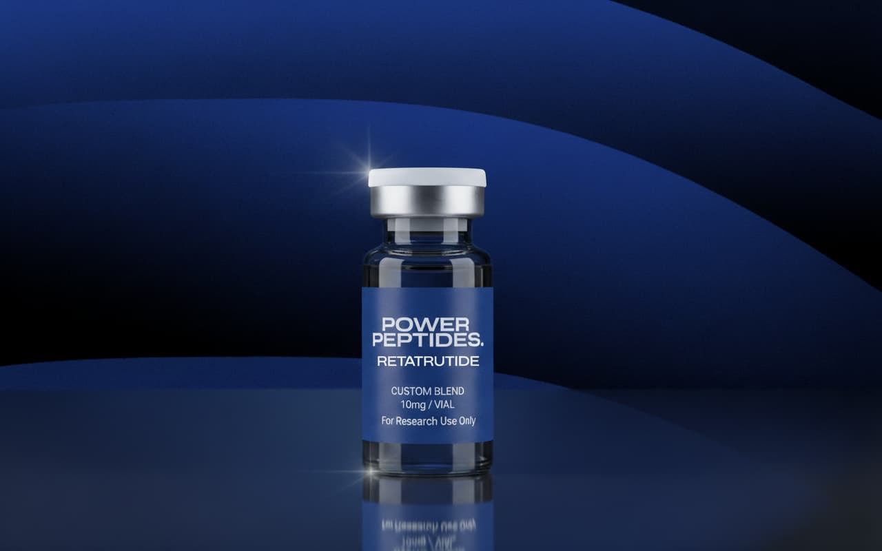 Retatrutide research peptide vial